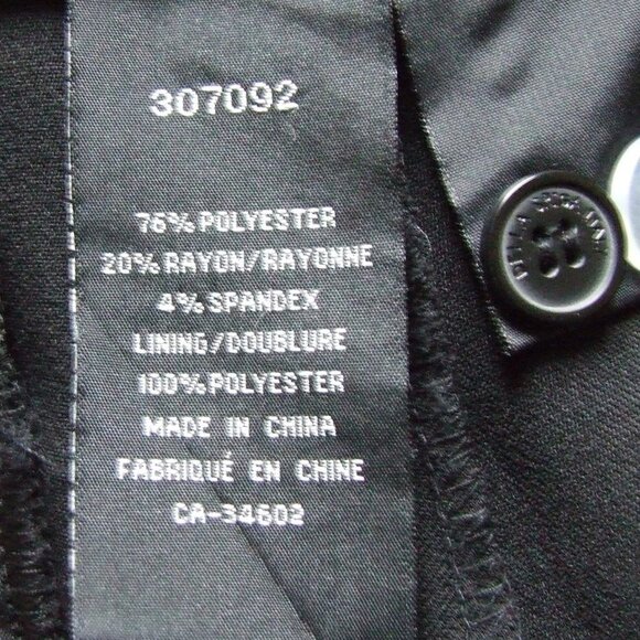 Della Spiga Italy trousers vintage black pants pleated straight 1990s office - Picture 6 of 12